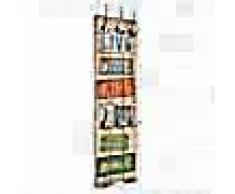 VidaXL Perchero de pared LIVE LIFE con 6 ganchos 120x40 cm
