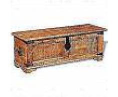VidaXL Baúl de almacenamiento de madera de mango rugosa