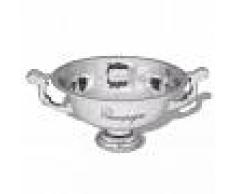 vidaXL Enfriador de champán copa trofeo de aluminio plateado