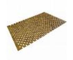 vidaXL Alfombrilla de baño de madera de acacia mosaico 80x50 cm