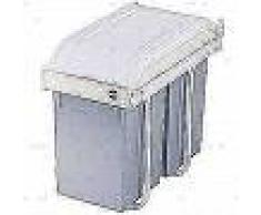 Hailo Papelera de armario Multi-Box Duo tamaño L 2x14 L crema 3659-001