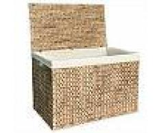 VidaXL Cestos para la ropa sucia de jacinto de agua 82x42,5x52,5 cm