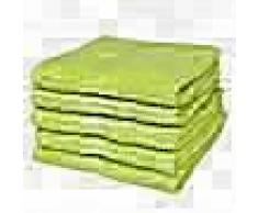 VidaXL Toallas de baño 5 uds algodón 500 gsm 50x100 verde manzana