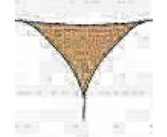 VidaXL Toldo de vela triangular HDPE 5x5x5 m m beige