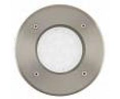 EGLO Foco LED para suelo exterior Lamedo 2,5 W redondo plateado 93482