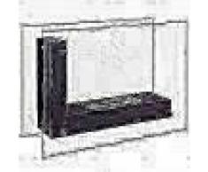 Qlima Chimenea de etanol en forma de L 80x31x60 cm FFB 8060