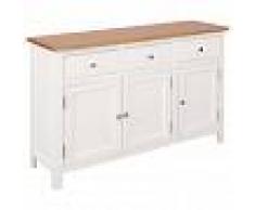 vidaXL Aparador 110x33,5x70 cm roble