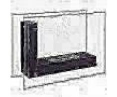 Qlima Chimenea de etanol en forma de L 80x31x60 cm FFB 8060