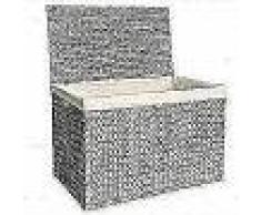 VidaXL Cestos para la ropa sucia de jacinto de agua 82x42,5x52,5 cm