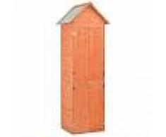 VidaXL Caseta de almacenamiento de jardín de madera 71x60x213 cm