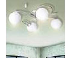 VidaXL Lámpara colgante con bolas de cristal acrílico 4 bombillas G9