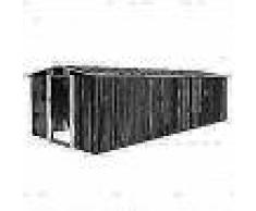 VidaXL Caseta de jardín de metal antracita 257x597x178 cm
