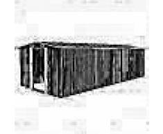 VidaXL Caseta de jardín de metal antracita 257x597x178 cm