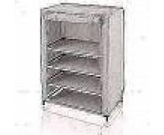 Leifheit Mueble zapatero 60x35x81,5 cm gris 80006