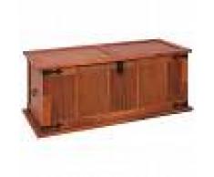 vidaXL Baúl de almacenamiento de madera maciza de acacia 90x45x40 cm