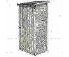 VidaXL Caseta de herramientas de jardín madera de pino FSC 88x76x175cm