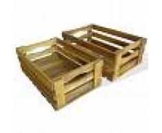 vidaXL Caja de manzanas de jardín para plantar de madera de acacia
