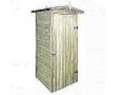 VidaXL Caseta de almacenaje de jardín madera de pino FSC 100x100x210cm