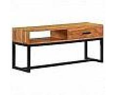 VidaXL Aparador de madera de acacia maciza 110x30x45 cm