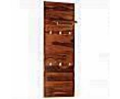VidaXL Perchero de pared madera maciza de sheesham 118x40 cm