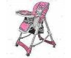 VidaXL Trona de bebé Deluxe de altura ajustable rosa