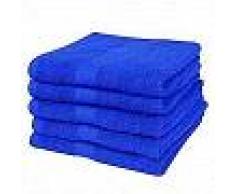 VidaXL Toallas de baño 5 uds algodón 500 gsm 100x150 cm azul klein