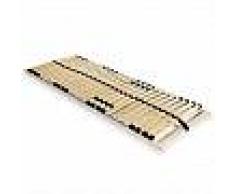 VidaXL Somier de láminas con 28 listones de 7 regiones 90x200 cm FSC