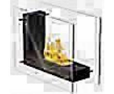 Qlima Chimenea de etanol con forma de L 45x20,5x30 cm FFB 830
