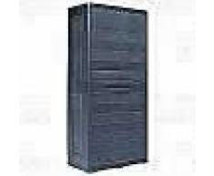 VidaXL Armario de almacenamiento para jardín XL 78x46x175 cm plástico