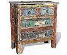 VidaXL Mueble aparador de madera maciza reciclada con 4 cajones