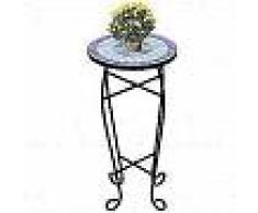 VidaXL Mesa Auxiliar Mesa Para Plantas De Mosaico Color Azul Y Blanco