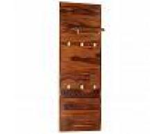 vidaXL Perchero de pared madera maciza de sheesham 118x40 cm