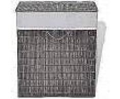 VidaXL Cesto de la ropa de bambú rectangular marrón oscuro