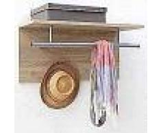 FMD Perchero de pared 72x29,3x34,5 cm roble 441-001