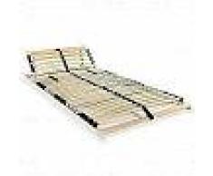 VidaXL Somier de láminas con 28 listones de 7 regiones FSC 80x200 cm