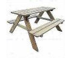 VidaXL Mesa de picnic para niños 89x89,6x50,8 cm madera de pino FSC
