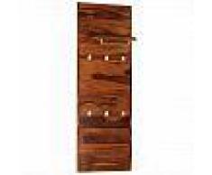 VidaXL Perchero de pared madera maciza de sheesham 118x40 cm