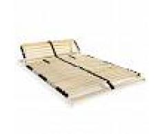 vidaXL Somier de láminas con 28 listones FSC de 7 regiones 100x200 cm