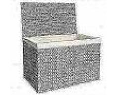 VidaXL Cestos para la ropa sucia de jacinto de agua 82x42,5x52,5 cm