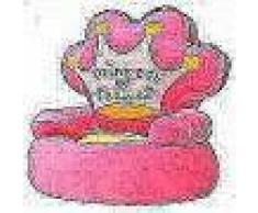 VidaXL Silla de peluche para niños princesa rosa