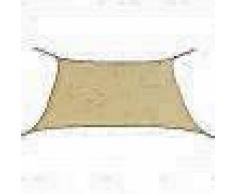VidaXL Toldo de vela cuadrado de tela Oxford 2x2 m beige