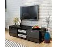 vidaXL Aparador para TV 140x40,3x34,7 cm negro brillante