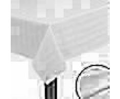 VidaXL Manteles de mesa algodón satinado blanco 5 unidades 100x100cm
