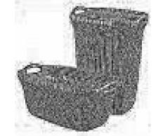 Curver Cesto de ropa sucia y de colada Knit marrón 97 L 240658