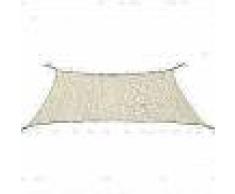 VidaXL Toldo de vela rectangular HDPE 2x4m crema