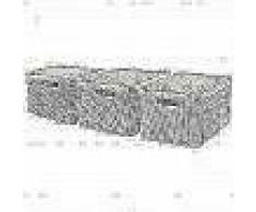 Curver Caja de almacenaje con tapa Style 3 uds L blanco 240656