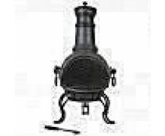 RedFire Chimenea clásica con parrilla Cadiz acero medio 84021