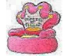VidaXL Silla de peluche para niños princesa rosa