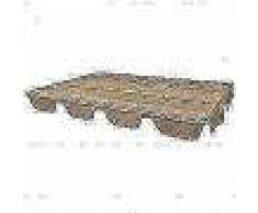 VidaXL Dosel de repuesto para columpio de jardín 249x185 cm gris topo