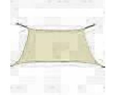 VidaXL Toldo de vela cuadrado de tela Oxford 2x2 m crema